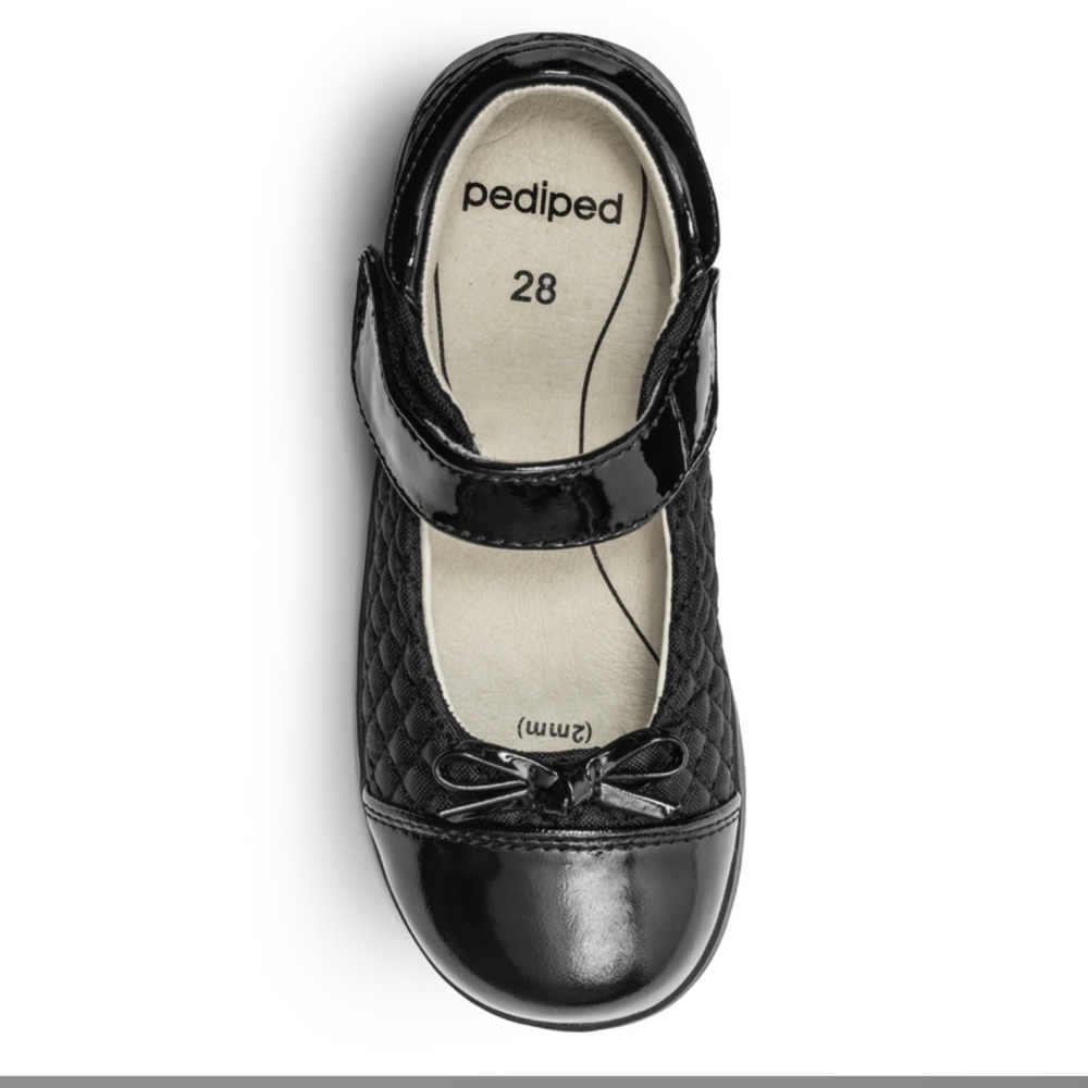 PEDIPED | Little Girl's Naomi Dress School Shoes w/Flex Fit System, EU 20, Black - Picture 14 of 15